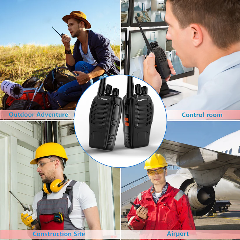 NARIYA'S BAOFENG BF-888S UHF Radio WALKY TALKY 4 PAIR (BLACK) - Image 8