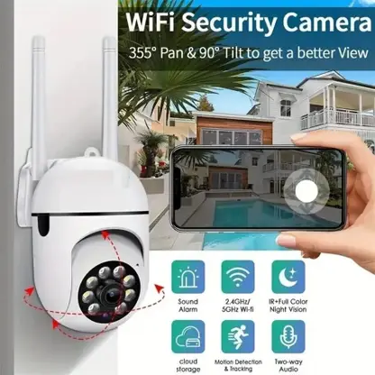 NARIYAS CCTV 4MP HD WiFi Wireless Camera Night Vision 360°Live View Alarm TwoWay Audio Security Camera - Image 2