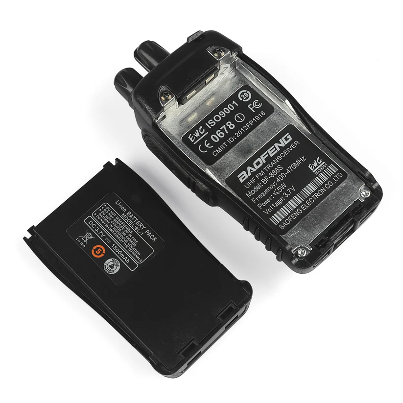 NARIYA'S BAOFENG BF-888S UHF Radio WALKY TALKY 4 PAIR (BLACK) - Image 6