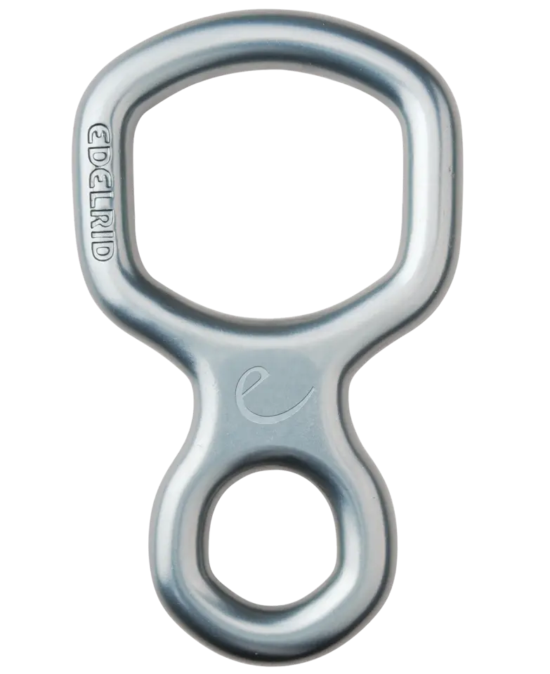 EDELRID BUD Figure 8  (Robust figure 8 descender made of aluminum | for belaying and rappelling)