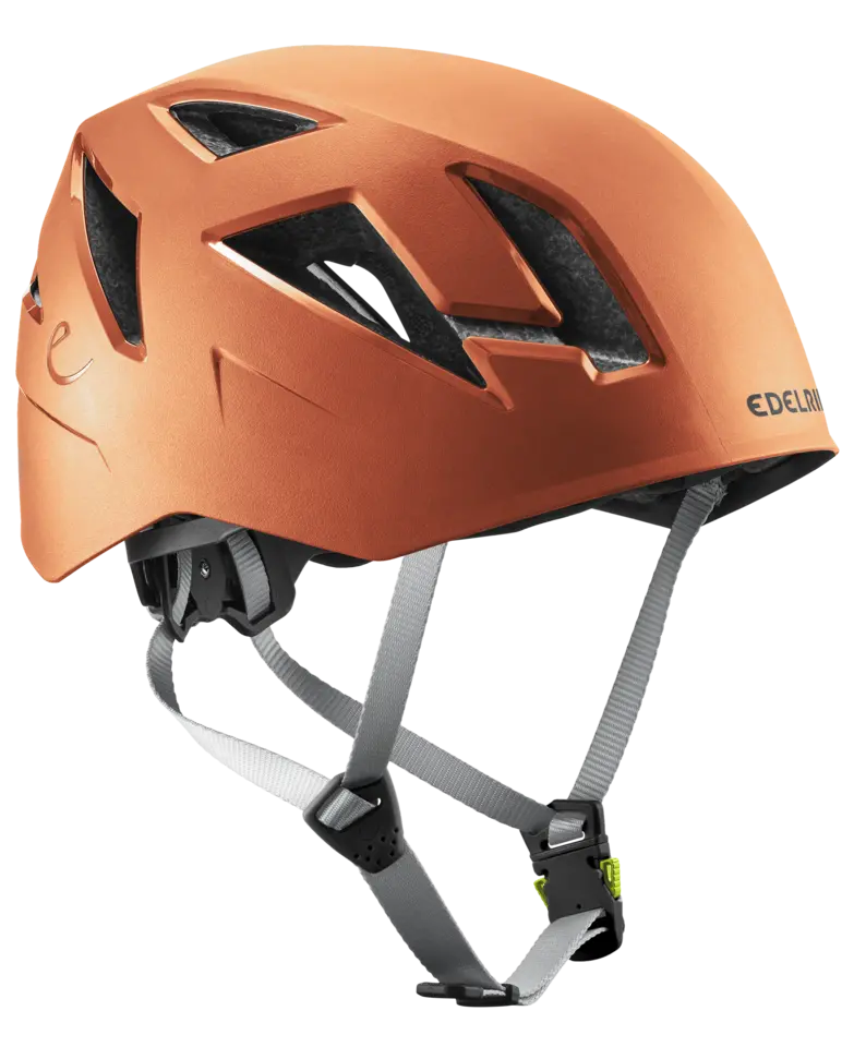 EDELRID ZODIAC Robust climbing helmet | Ventilation, wear comfort, and durability | HYBR (SAHARA)