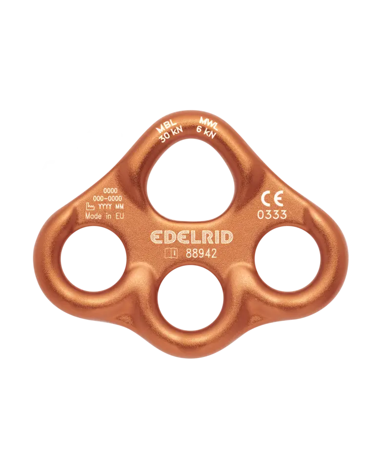 EDELRID MINI RIG (Small, light, aluminum rigging plate)