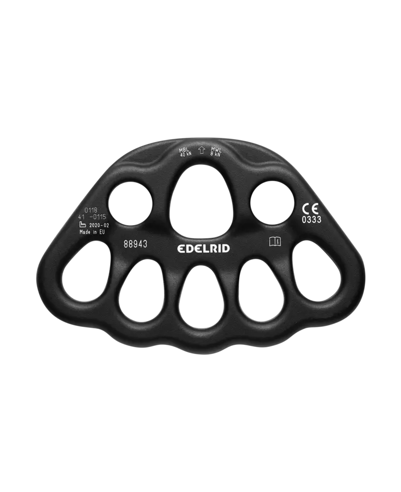 EDELRID MASTER RIG Anchors (Large, robust, aluminum rigging plate)