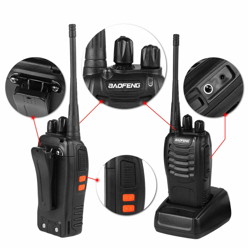 NARIYA'S BAOFENG BF-888S UHF Radio WALKY TALKY 4 PAIR (BLACK) - Image 10