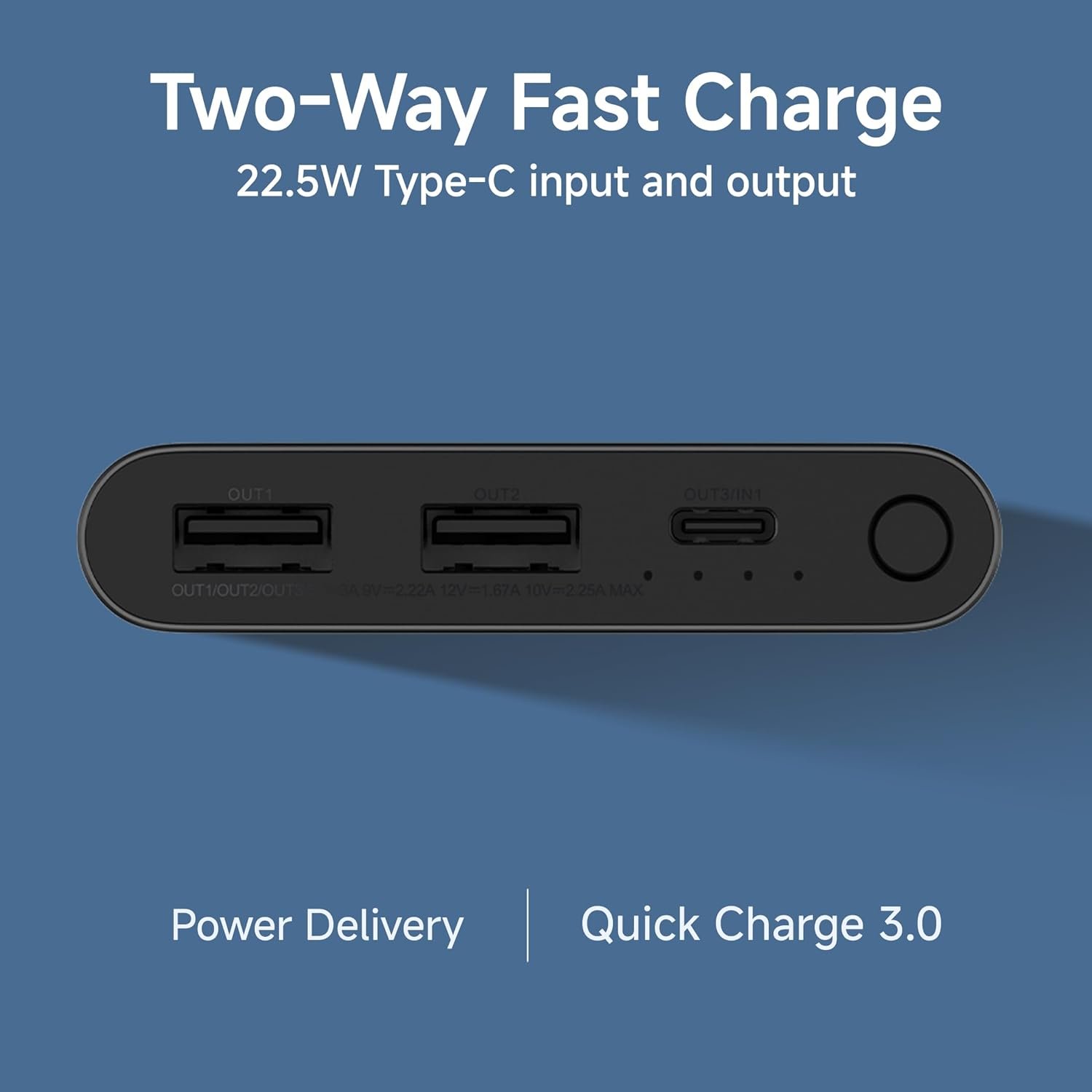 Xiaomi Power Bank 4i 10000mAh 22.5W Fast Charging PD|Smart 12 Layer Protection| Durable Steel Casing |Triple Output Ports|Supports All Phone(MI Power Bank),Black - Image 6