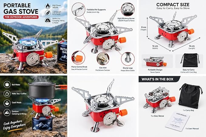 Gas Stove Camping Stove Folding - Image 3